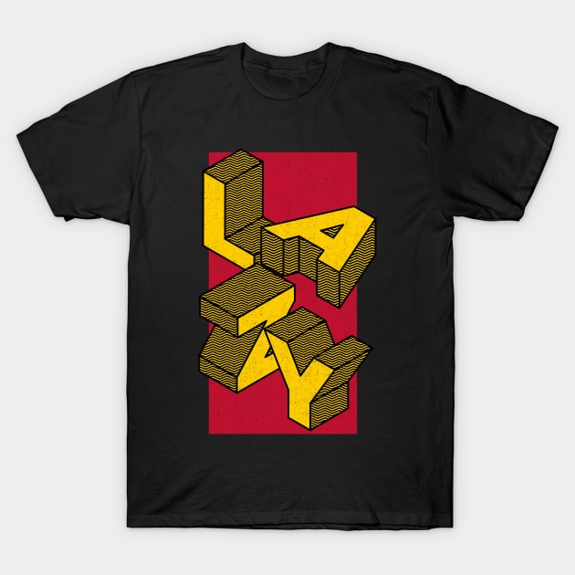 Lazy Minimalist 3d abstract T-Shirt by RZG